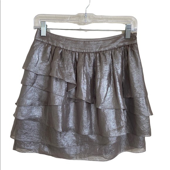 Club Monaco Metallic Mini Robin Skirt - Picture 3 of 10